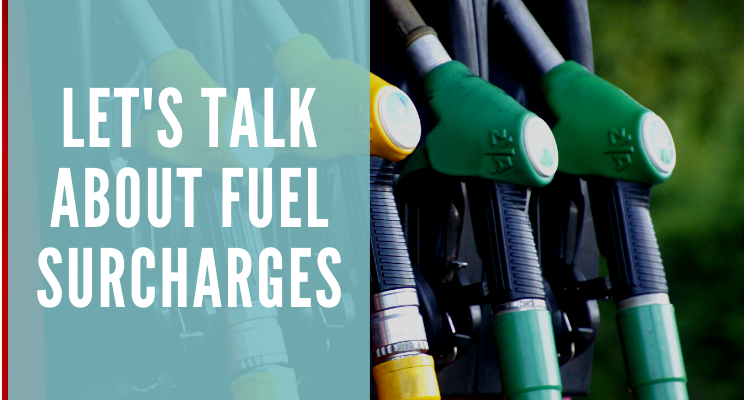 Let's Talk About Fuel Surcharges | Image of fuel pumps